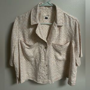 Target brand checkered button down